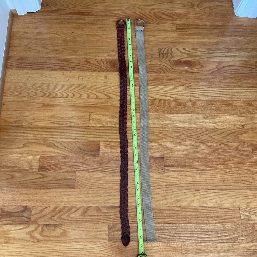 Pair of 1 Leather/1 Fabric Belt